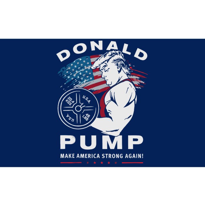 Donald Pump Make America Strong Again Bumper Sticker