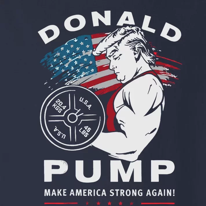 Donald Pump Make America Strong Again Toddler Long Sleeve Shirt