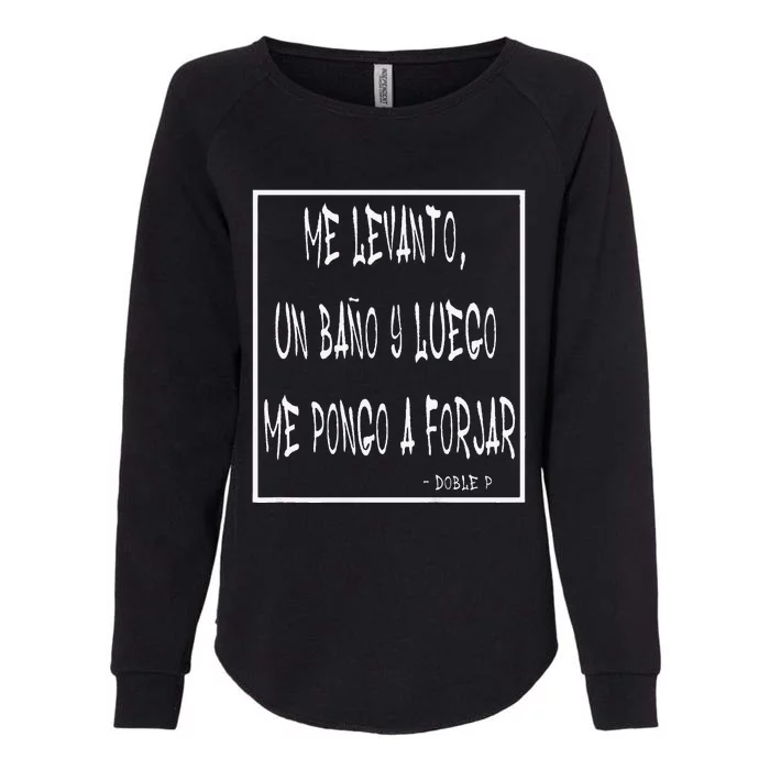 Doble P Music Lyrics Womens California Wash Sweatshirt