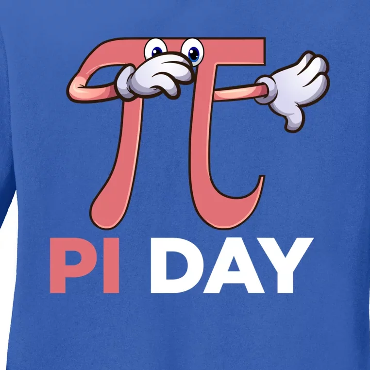 Dabbing Pi Math Science Stem Gift 3 14 Pi Day Funny Gift Ladies Long Sleeve Shirt