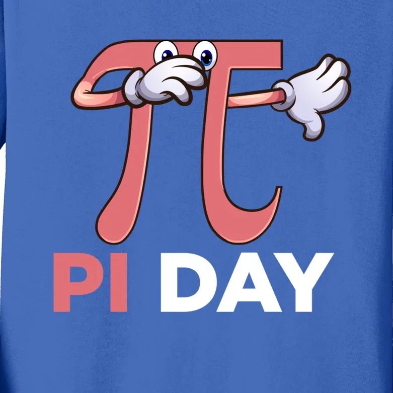 Dabbing Pi Math Science Stem Gift 3 14 Pi Day Funny Gift Kids Long Sleeve Shirt