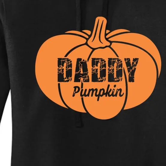 Daddy Pumpkin Matching Family Halloween Thanksgiving Group Women's Pullover Hoodie