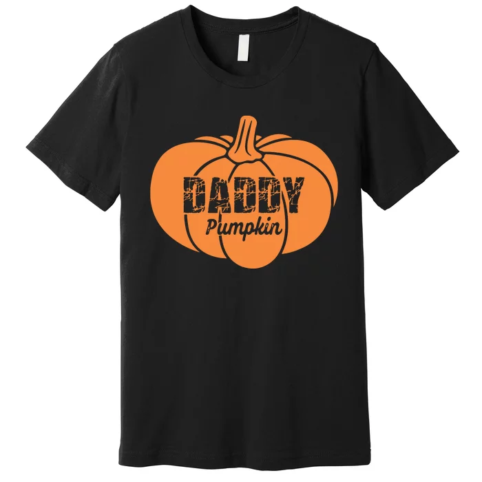 Daddy Pumpkin Matching Family Halloween Thanksgiving Group Premium T-Shirt