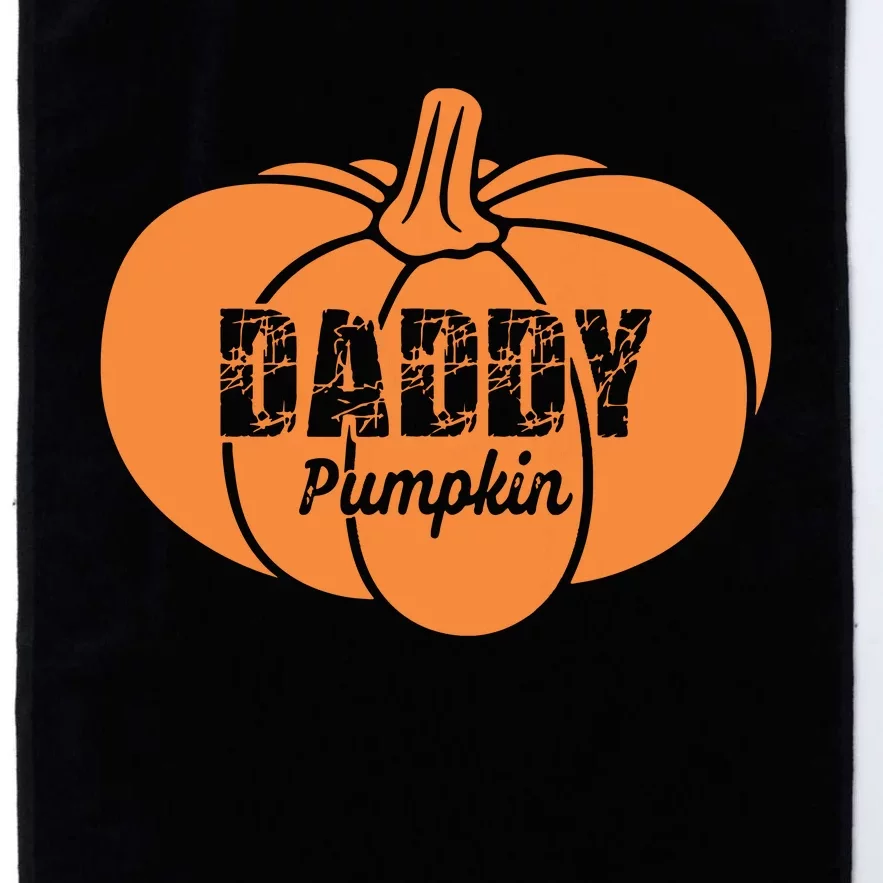 Daddy Pumpkin Matching Family Halloween Thanksgiving Group Platinum Collection Golf Towel