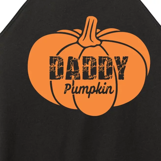 Daddy Pumpkin Matching Family Halloween Thanksgiving Group Women’s Perfect Tri Rocker Tank