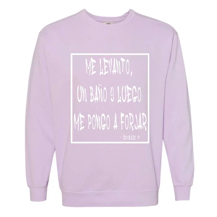 Doble P Music Lyrics Garment-Dyed Sweatshirt