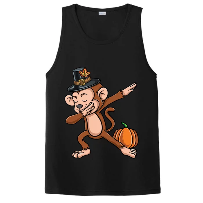 Dabbing Pilgrim Money Thanksgiving Gift Performance Tank