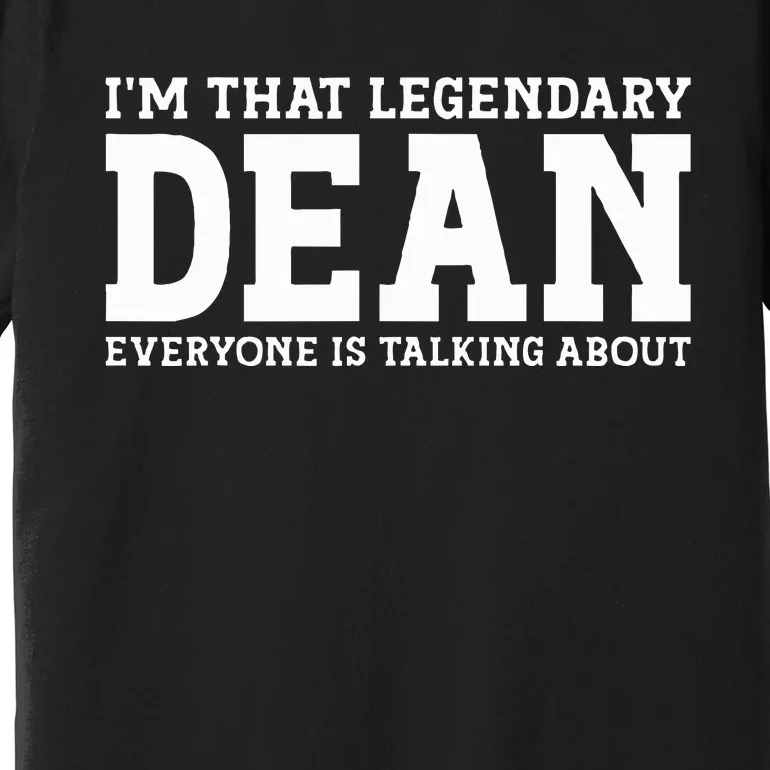 Dean Personal Name Women Girl Funny Dean Premium T-Shirt