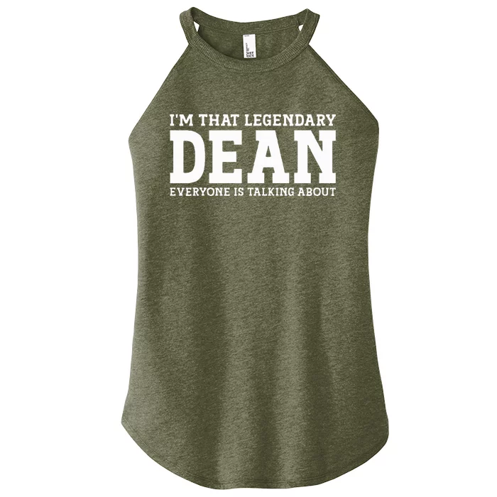 Dean Personal Name Women’s Perfect Tri Rocker Tank