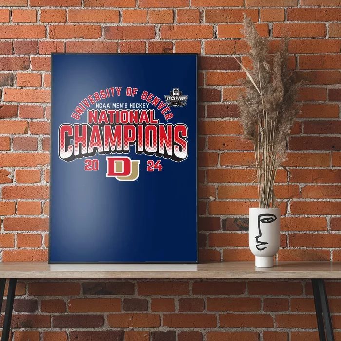 Denver Pioneers National Champs 2024 Hockey Sticks Poster