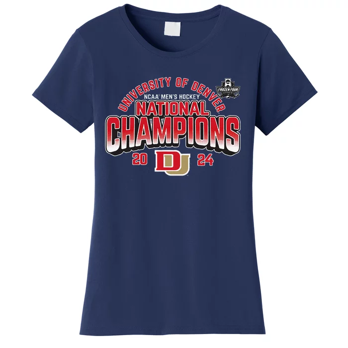 Denver Pioneers National Champs 2024 Hockey Sticks Women's T-Shirt