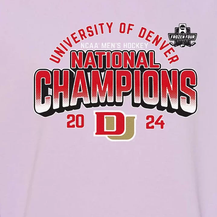 Denver Pioneers National Champs 2024 Hockey Sticks Garment-Dyed Sweatshirt