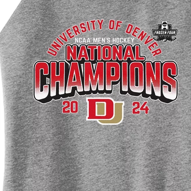 Denver Pioneers National Champs 2024 Hockey Sticks Women’s Perfect Tri Rocker Tank