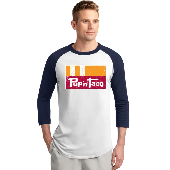 Defunct Pup N Taco Baseball Sleeve Shirt