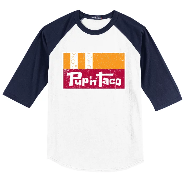 Defunct Pup N Taco Baseball Sleeve Shirt