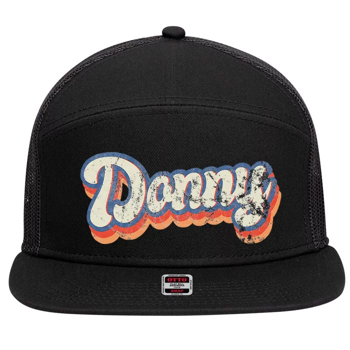 Donny Personalized Name Custom Lettering 70S 7 Panel Mesh Trucker Snapback Hat