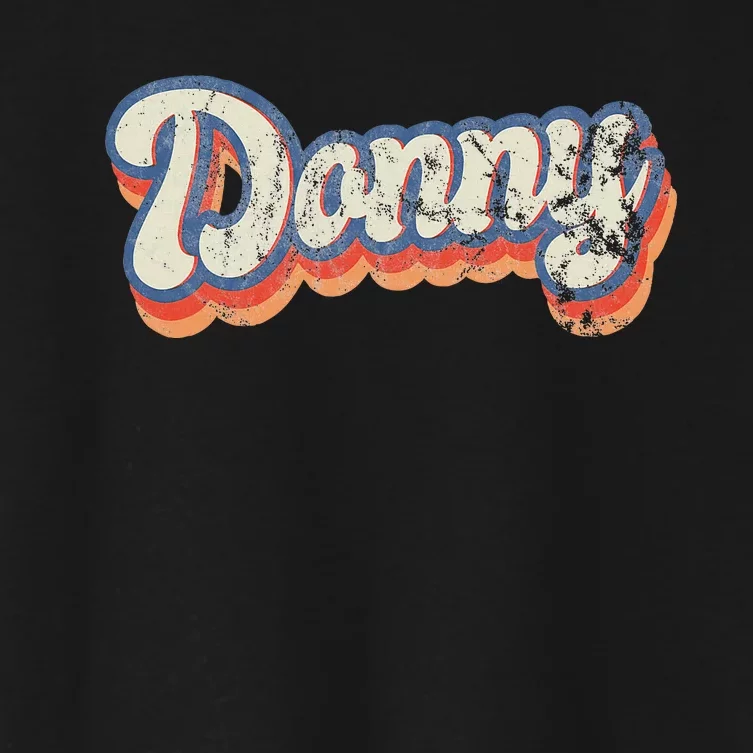 Donny Personalized Name Custom Lettering 70S Women's Crop Top Tee