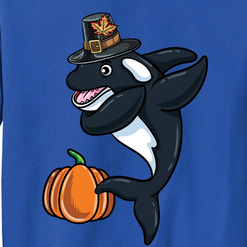 Dabbing Pilgrim Orca Thanksgiving Cute Gift Sweatshirt