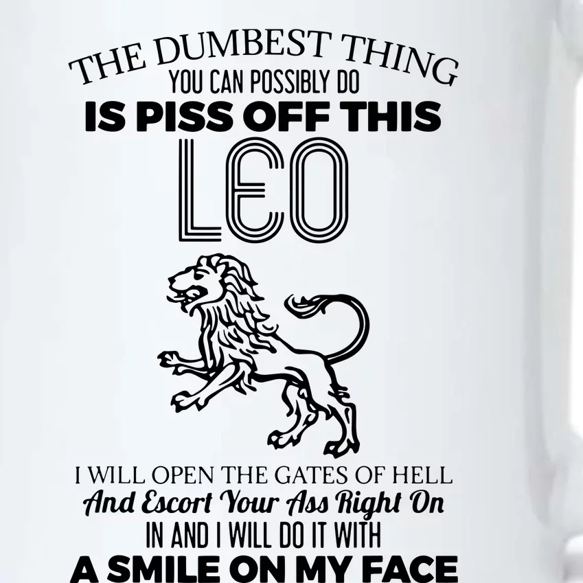 Dont Piss Off Leo Horoscope Zodiac Astrology Black Color Changing Mug