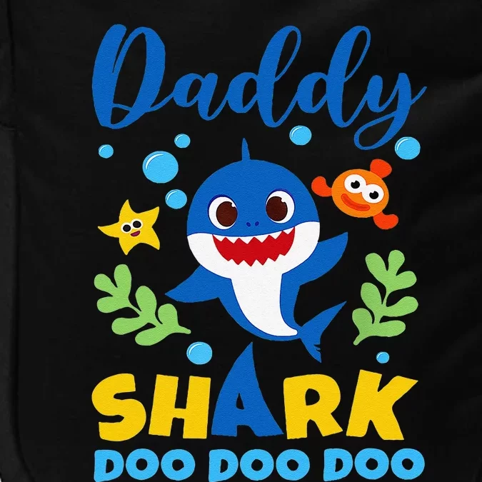 Daddy Papa Of The Shark Birthday Family Matching Birthday Impact Tech Backpack