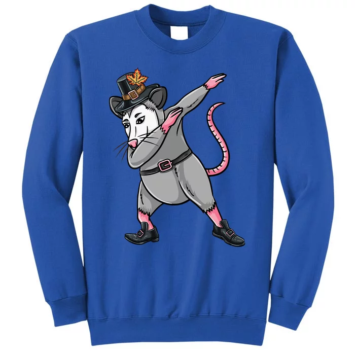 Dabbing Pilgrim Opossum Thanksgiving Opossum Gift Sweatshirt