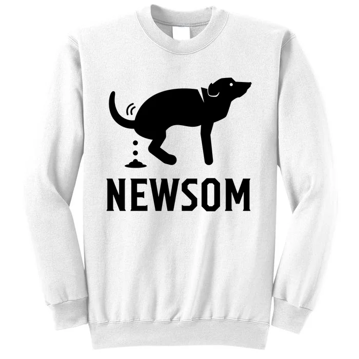 Dog Pooping On Gavin Newsom. Recall Gavin Newsom Sweatshirt