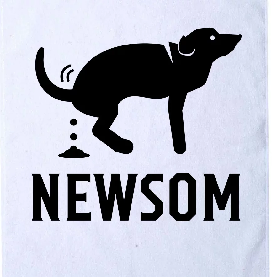 Dog Pooping On Gavin Newsom. Recall Gavin Newsom Platinum Collection Golf Towel