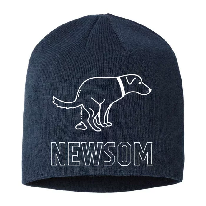 Dog Pooping On Gavin Newsom. 8 1/2in Sustainable Knit Beanie