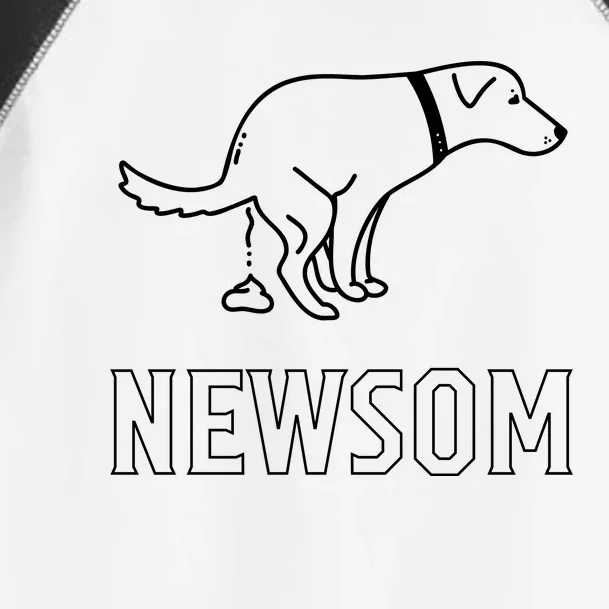 Dog Pooping On Gavin Newsom. Toddler Fine Jersey T-Shirt