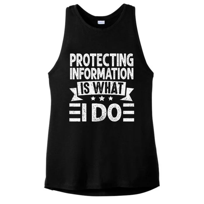 Data Privacy Officers Quote Ladies Tri-Blend Wicking Tank