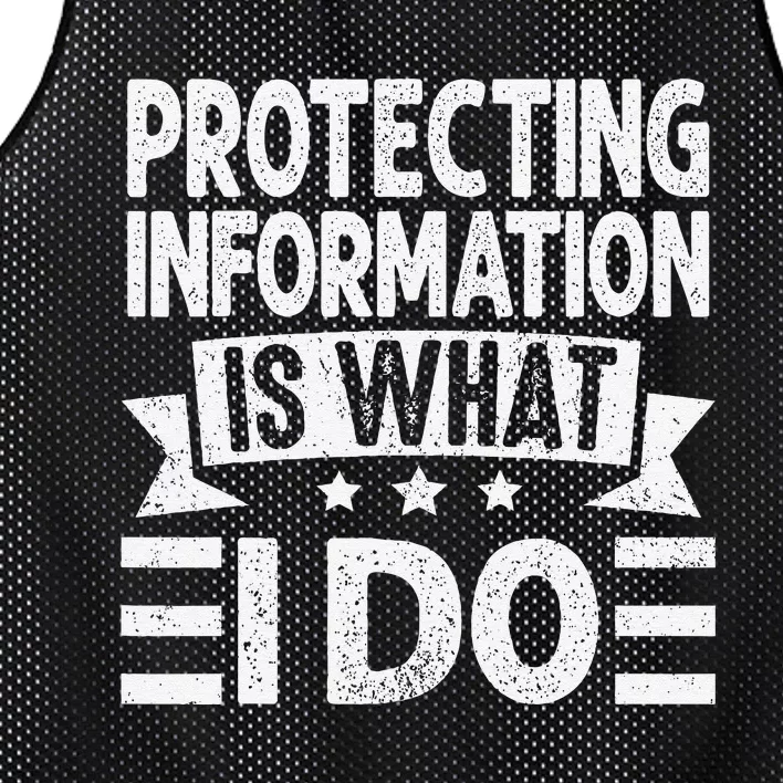 Data Privacy Officers Quote Mesh Reversible Basketball Jersey Tank