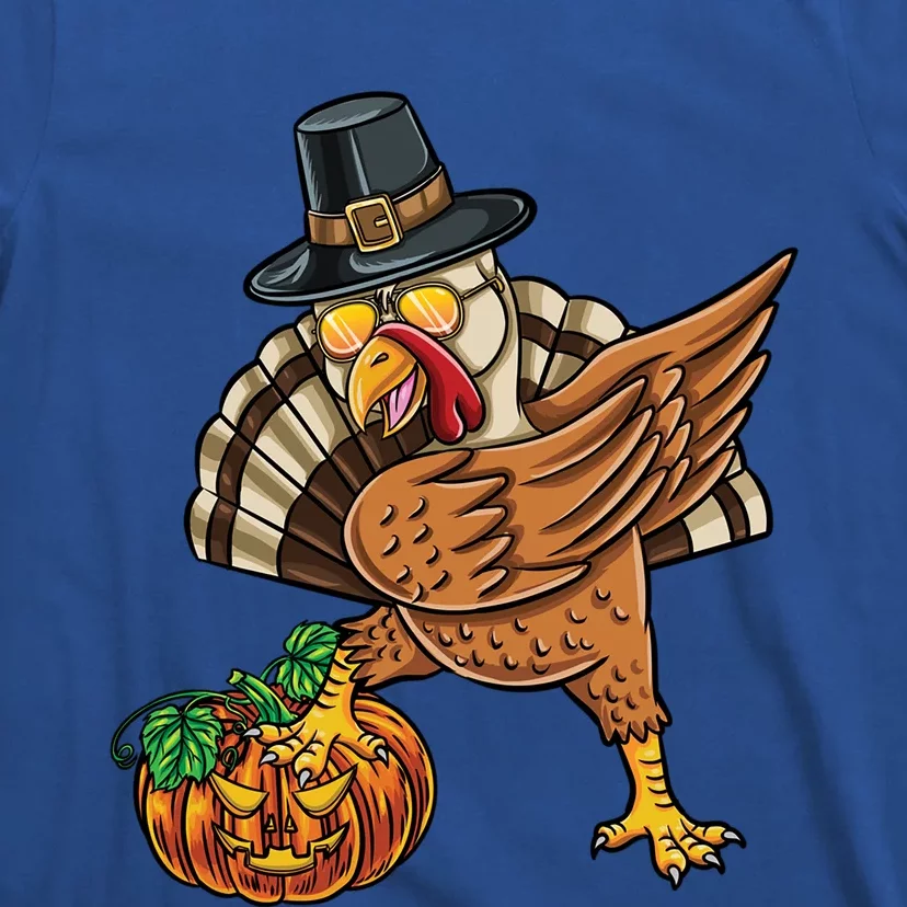 Dabbing Pilgrim Pumpkin Turkey Thanksgiving Cool Gift T-Shirt