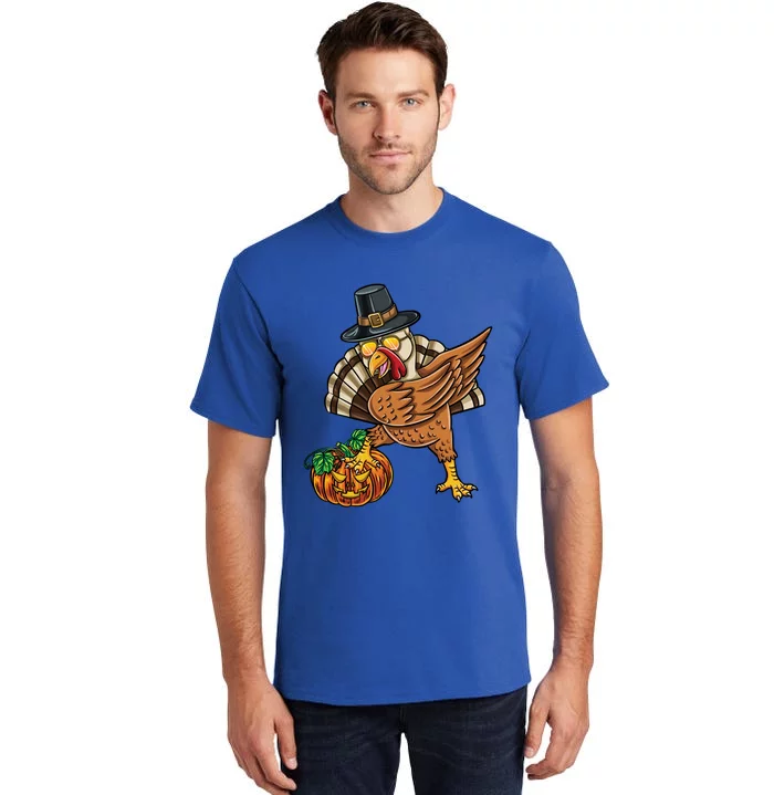 Dabbing Pilgrim Pumpkin Turkey Thanksgiving Cool Gift Tall T-Shirt