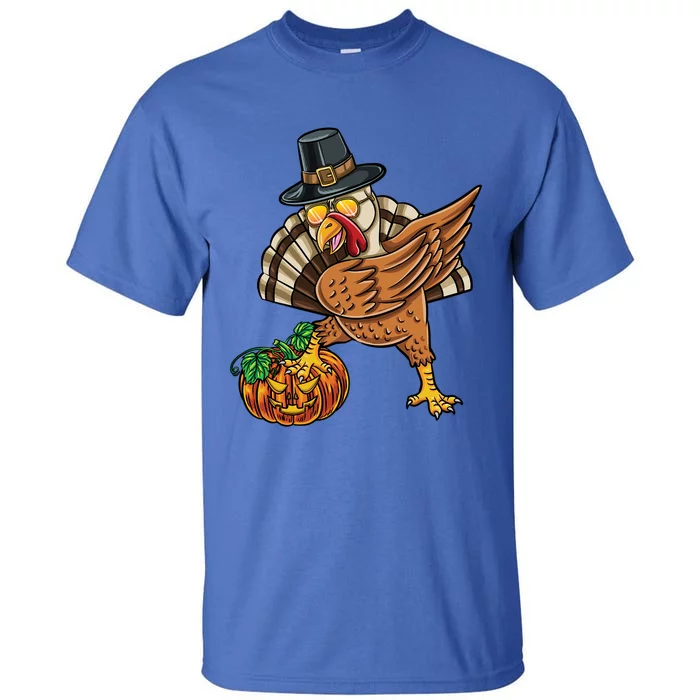 Dabbing Pilgrim Pumpkin Turkey Thanksgiving Cool Gift Tall T-Shirt