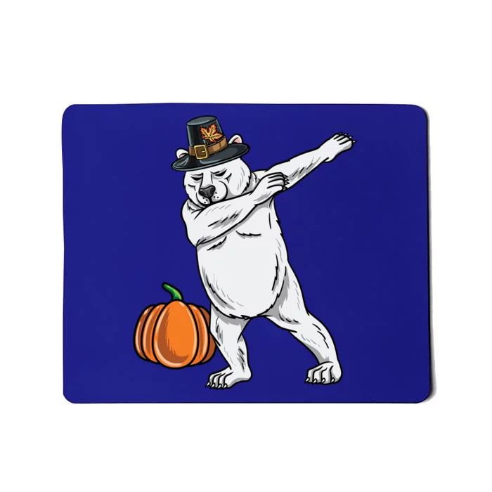 Dabbing Pilgrim Polar Bear Thanksgiving Gift Mousepad