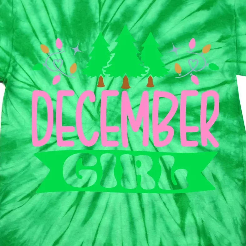 December  Pretty Pink and Green Sorority Aka Christmas Tie-Dye T-Shirt