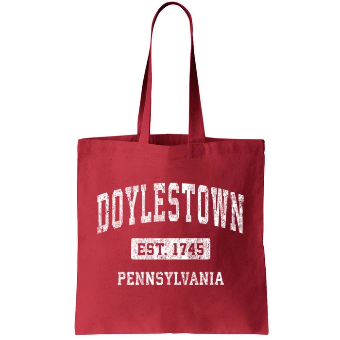 Doylestown Pennsylvania Pa Vintage Established Sports Design Tote Bag