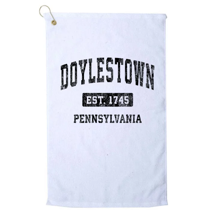 Doylestown Pennsylvania Pa Vintage Established Sports Design Platinum Collection Golf Towel