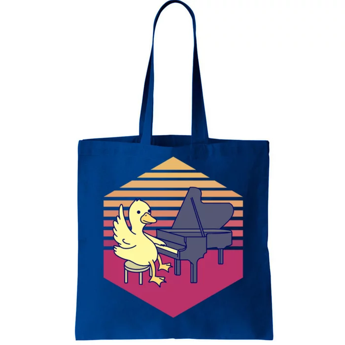 Duck Playing Piano Vintage Gift Tote Bag