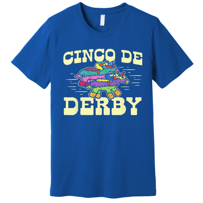 Derby Party Pinata Cinco De Horse Race Kentucky Premium T-Shirt