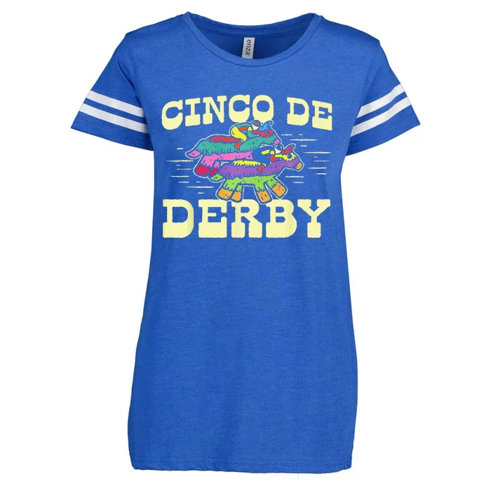 Derby Party Pinata Cinco De Horse Race Kentucky Enza Ladies Jersey Football T-Shirt