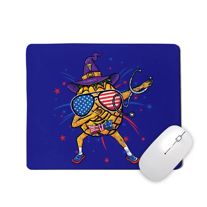 Dabbing Patriotic Pineapple Nurse Vintage Great Gift Mousepad