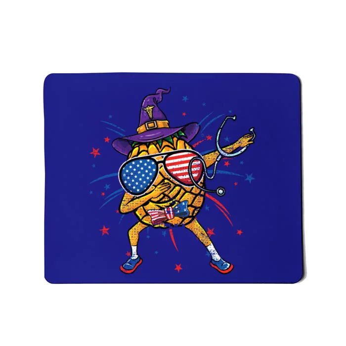 Dabbing Patriotic Pineapple Nurse Vintage Great Gift Mousepad