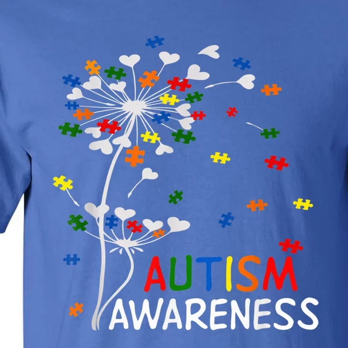 Dandelion Puzzle Piece Cool Autism Awareness Gift Tall T-Shirt