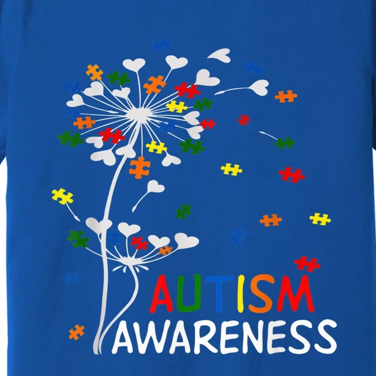 Dandelion Puzzle Piece Cool Autism Awareness Gift Premium T-Shirt