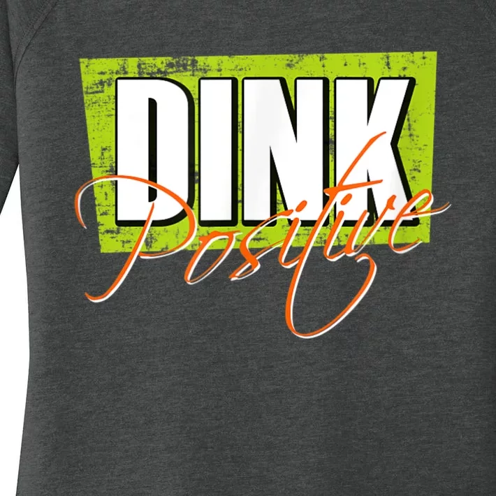 Dink Positive Pickleball Women's Perfect Tri Tunic Long Sleeve Shirt