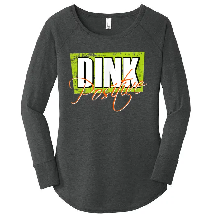 Dink Positive Pickleball Women's Perfect Tri Tunic Long Sleeve Shirt