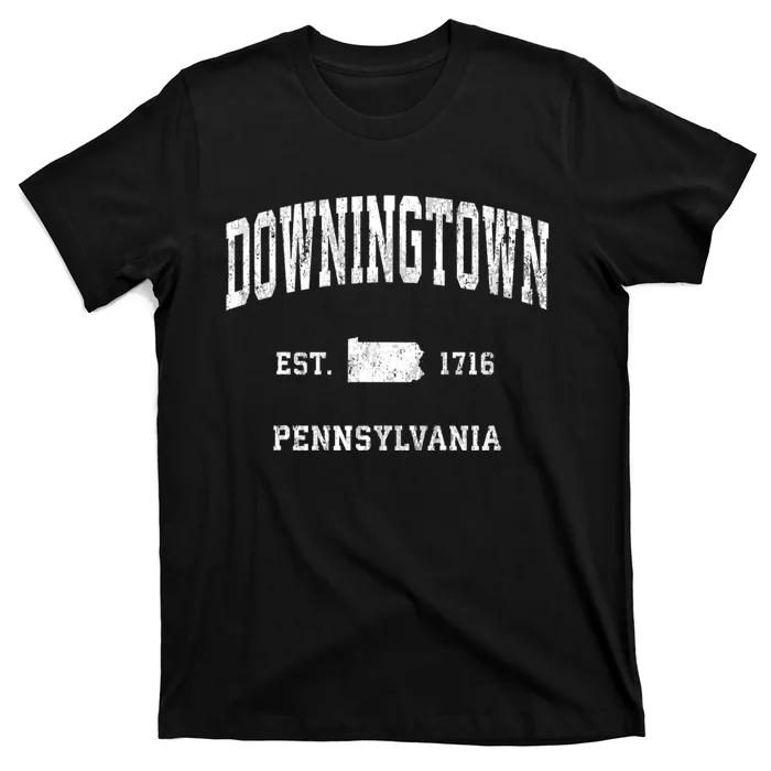 Downingtown Pennsylvania Pa Vintage Athletic Sports T-Shirt