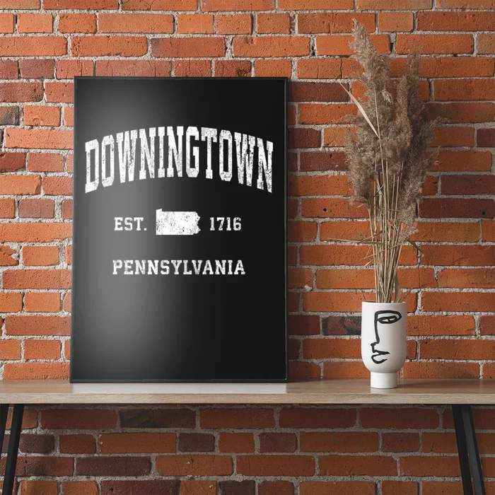 Downingtown Pennsylvania Pa Vintage Athletic Sports Poster