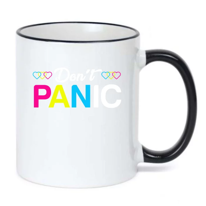 Dont Panic Pansexual Pride Pun Lgbt Rights Humor Art Designe Cool Gift Black Color Changing Mug